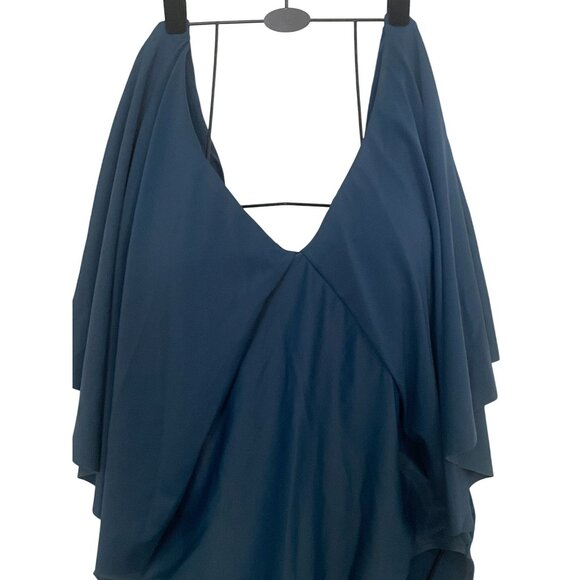 Plus Size  Raisins Curve Stingray Swim Suit Teal Blue One Piece $98 - Picture 4 of 9